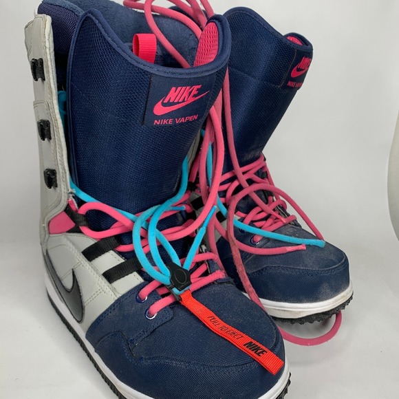 Nike Vapen Snowboarding Boots Womens 8 Blue 447124-004